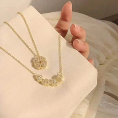 Magnetic Golden Flower Pendant | قلادة زهرة ذهبية مغناطيسية